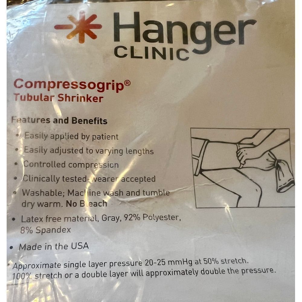CompressogripⓇ Tubular Shrinker by Hanger‎ Clinic